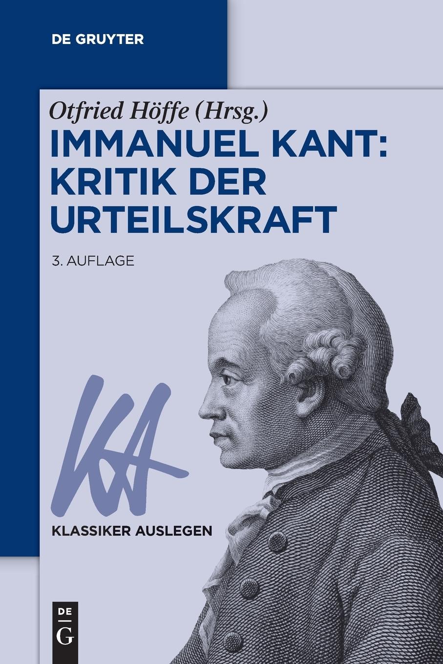 Cover: 9783110780833 | Immanuel Kant: Kritik der Urteilskraft | Otfried Höffe | Taschenbuch