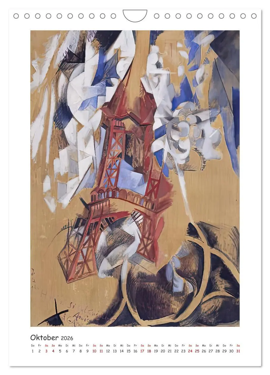 Bild: 9783516300833 | Eiffelturm - Robert Delaunay (Wandkalender 2026 DIN A4 hoch),...