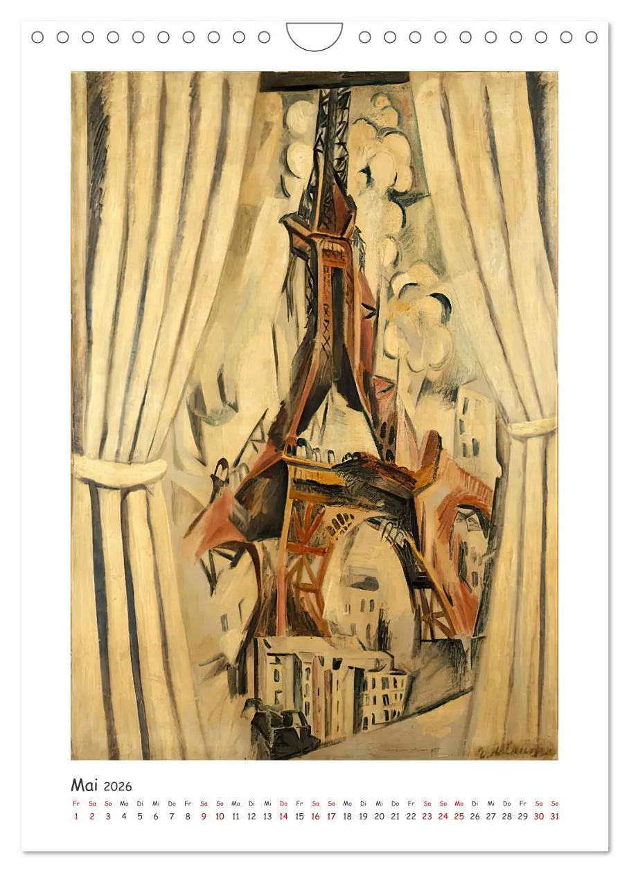 Bild: 9783516300833 | Eiffelturm - Robert Delaunay (Wandkalender 2026 DIN A4 hoch),...
