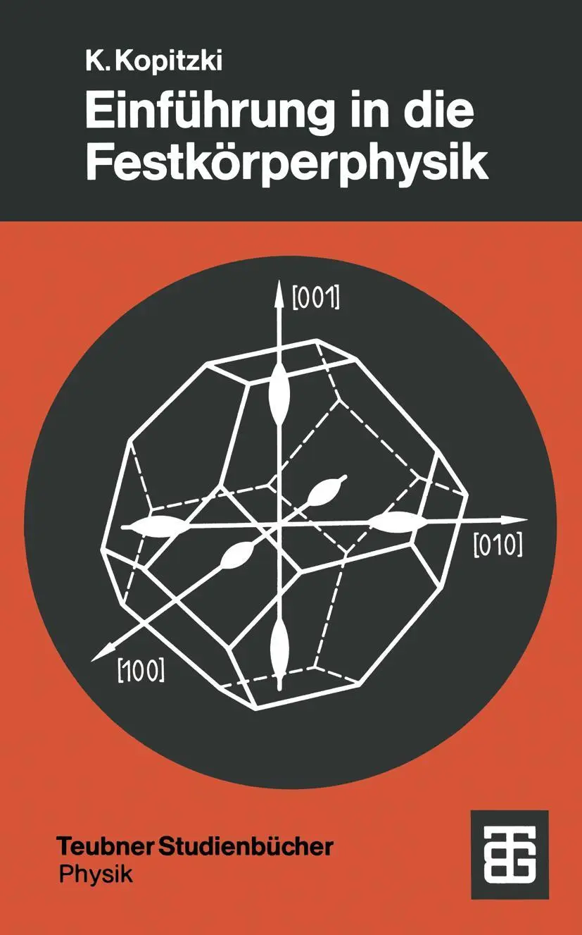 Cover: 9783519130833 | Einführung in die Festkörperphysik | Konrad Kopitzki | Taschenbuch