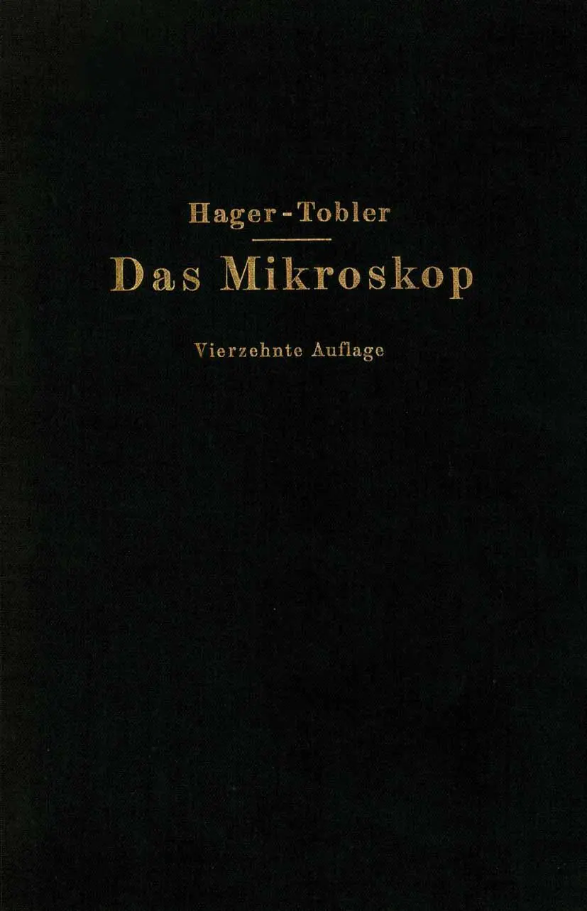 Cover: 9783642890833 | Das Mikroskop und seine Anwendung | Hermann Hager (u. a.) | Buch | x