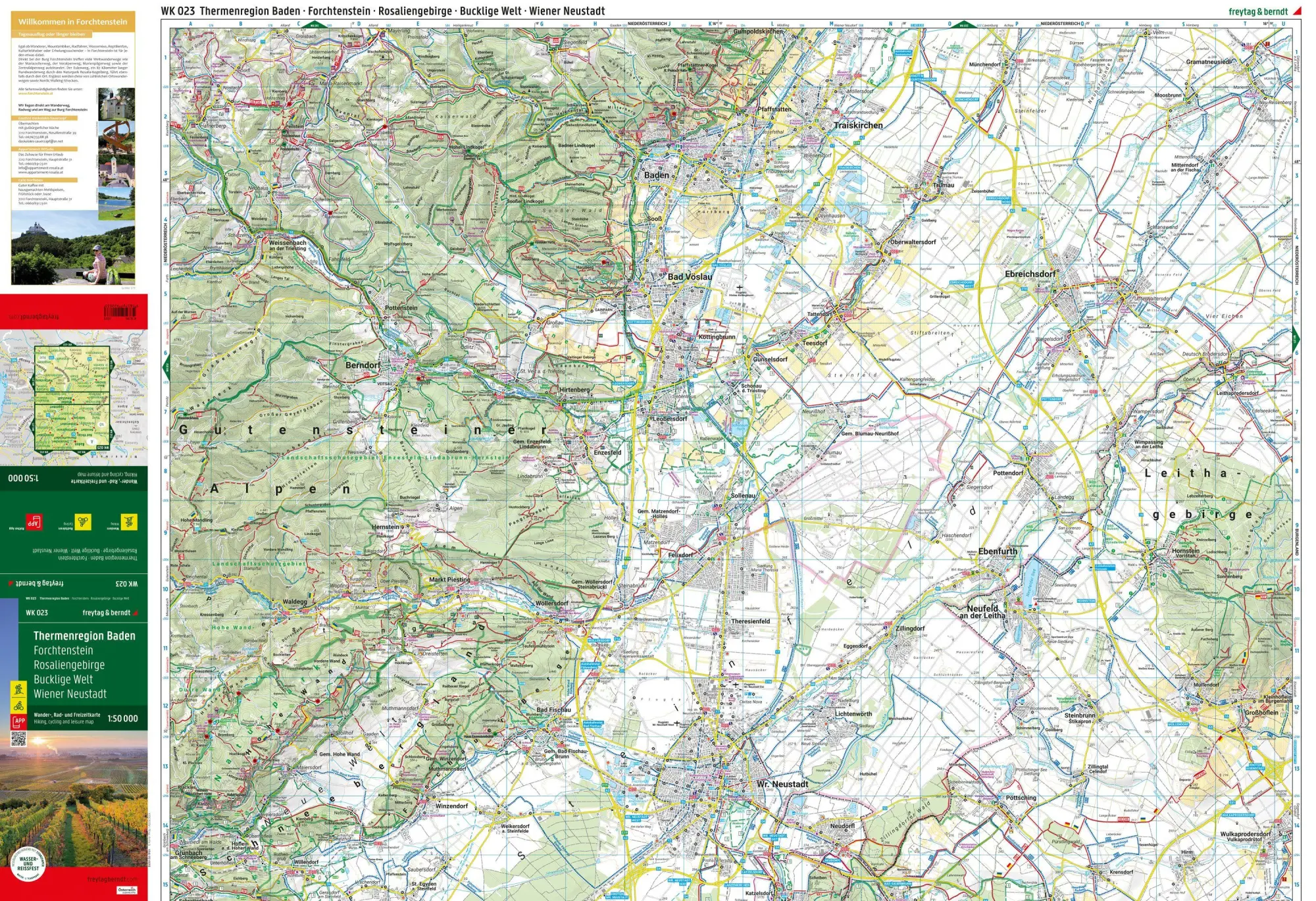 Bild: 9783707920833 | freytag &amp; berndt Wanderkarte WK 023 Thermenregion Baden,...