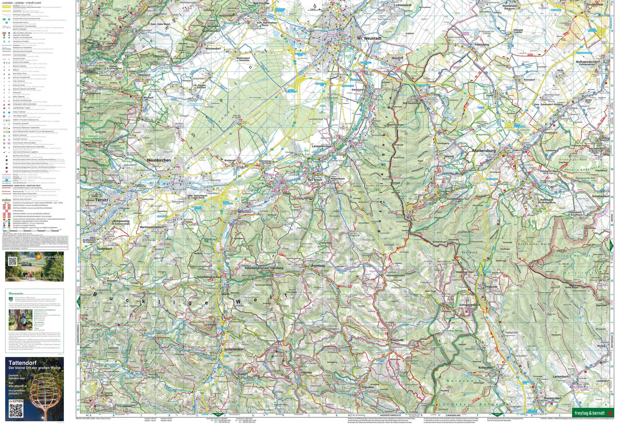 Bild: 9783707920833 | freytag &amp; berndt Wanderkarte WK 023 Thermenregion Baden,...