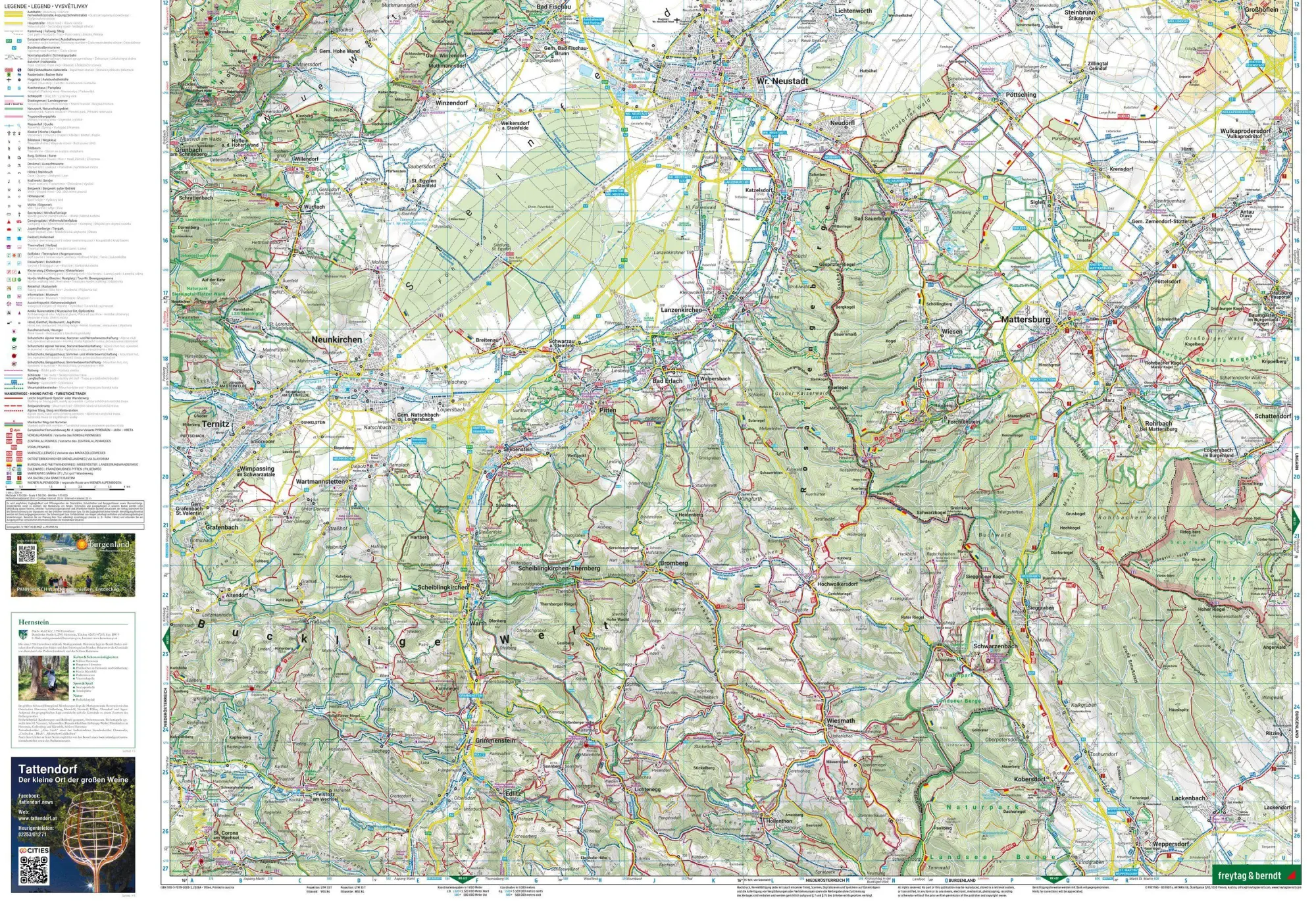 Bild: 9783707920833 | freytag &amp; berndt Wanderkarte WK 023 Thermenregion Baden,...