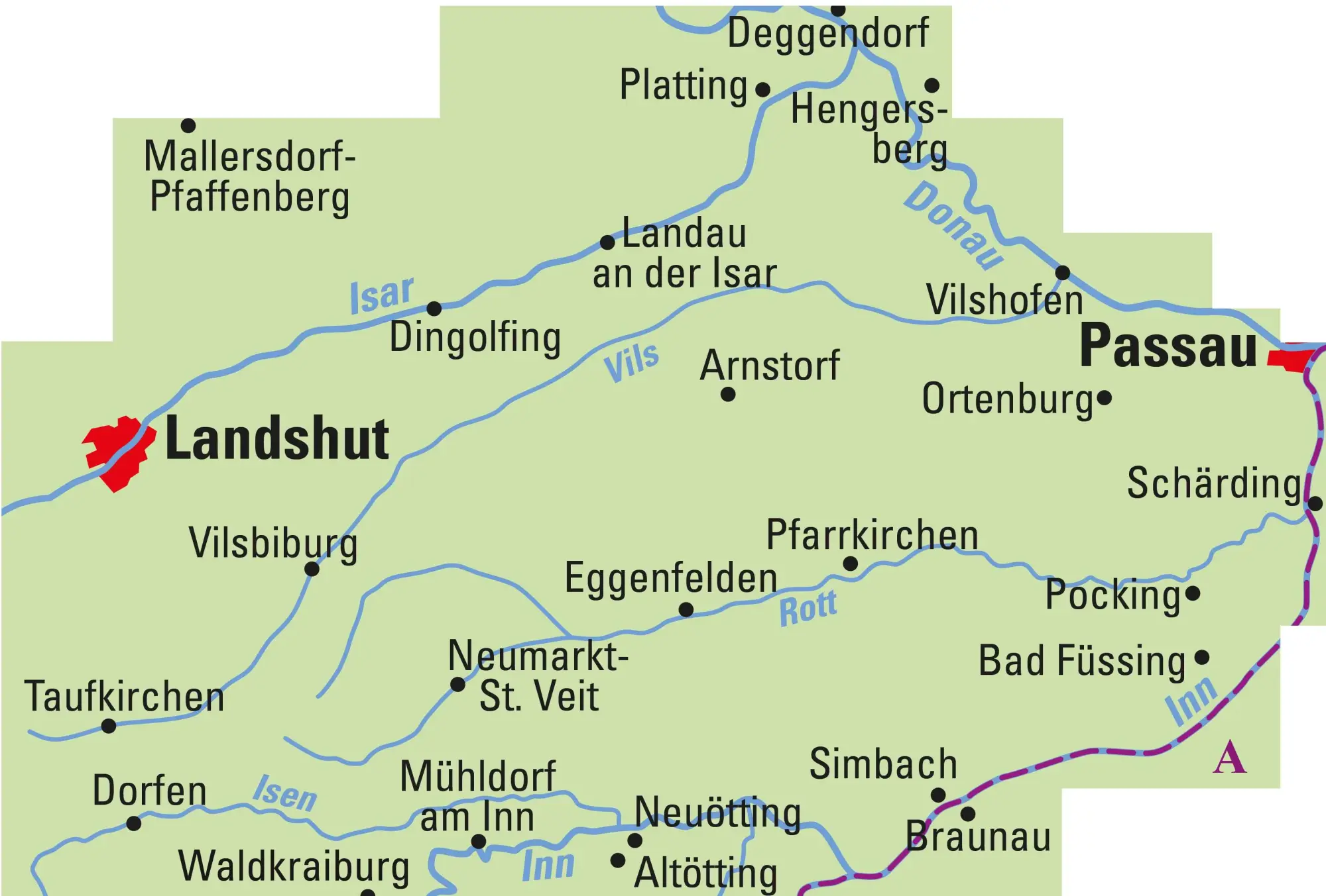 Rückseite: 9783969900833 | ADFC-Regionalkarte Niederbayern, 1:75.000, mit...