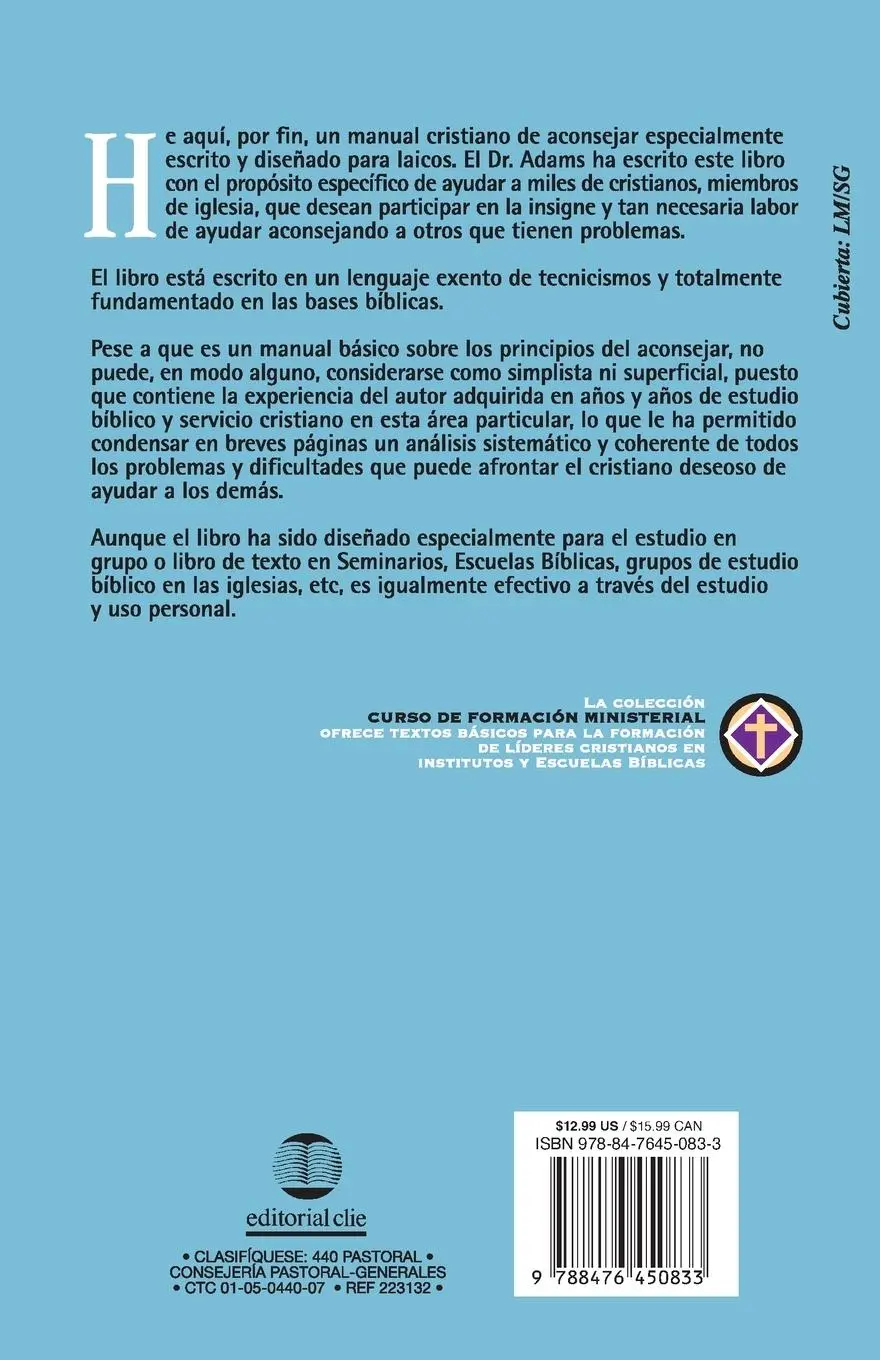 Rückseite: 9788476450833 | Capacitados Para Restaurar | Jay Edward Adams | Taschenbuch | Spanisch