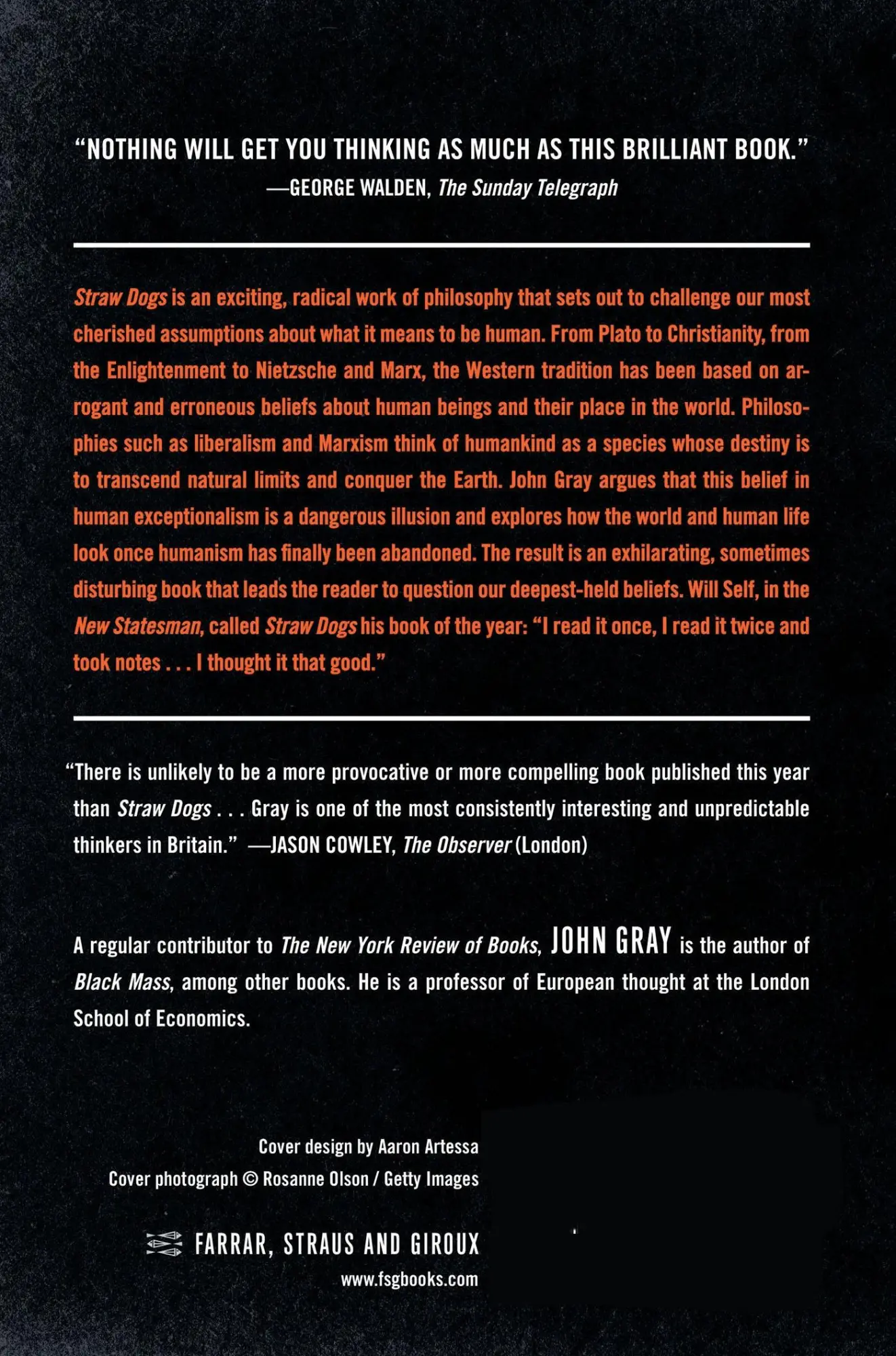 Rückseite: 9780374270933 | Straw Dogs | John Gray | Taschenbuch | Kartoniert / Broschiert | 2007