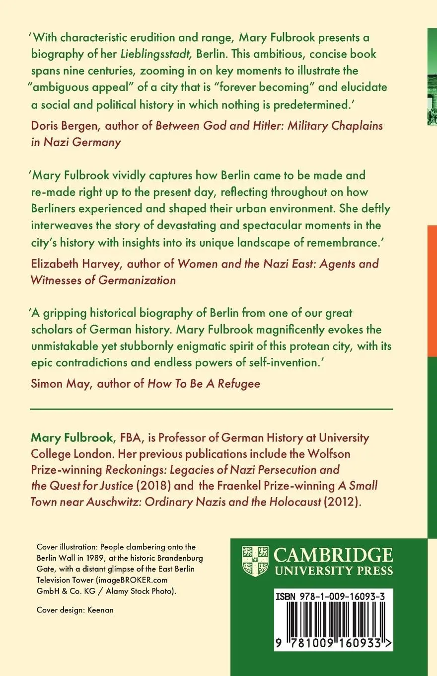 Rückseite: 9781009160933 | Berlin | Mary Fulbrook | Taschenbuch | Ten Moments That Shaped | 2025