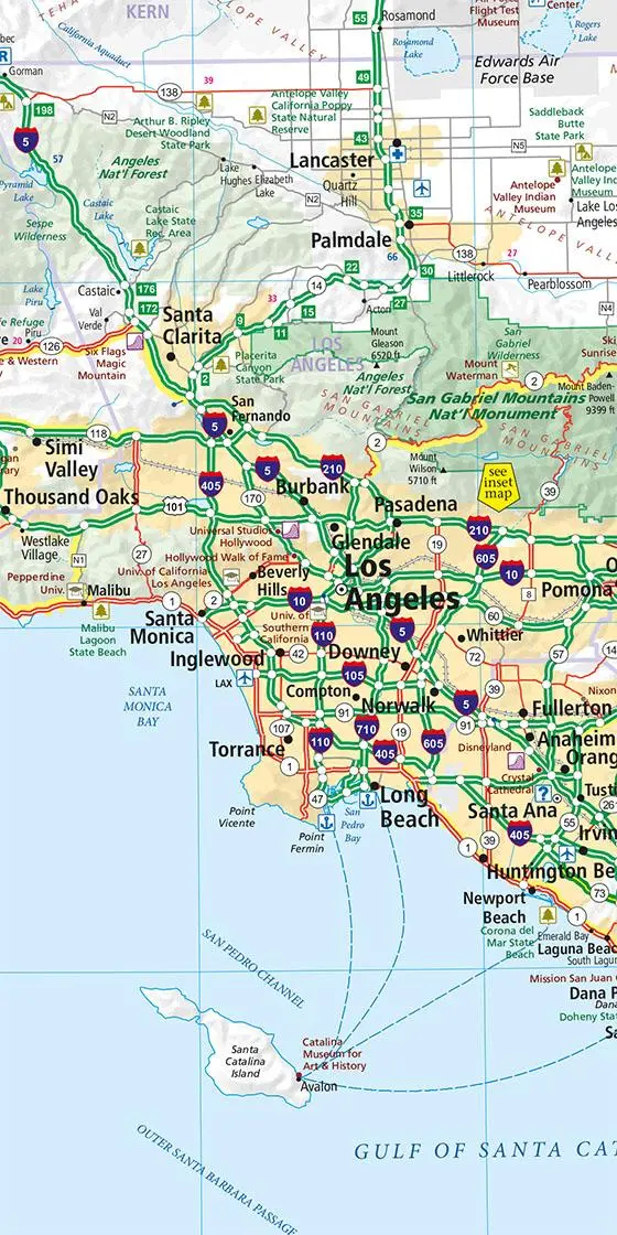 Bild: 9783828310933 | Hallwag Strassenkarte USA, California 1:1 Mio. | AG | (Land-)Karte