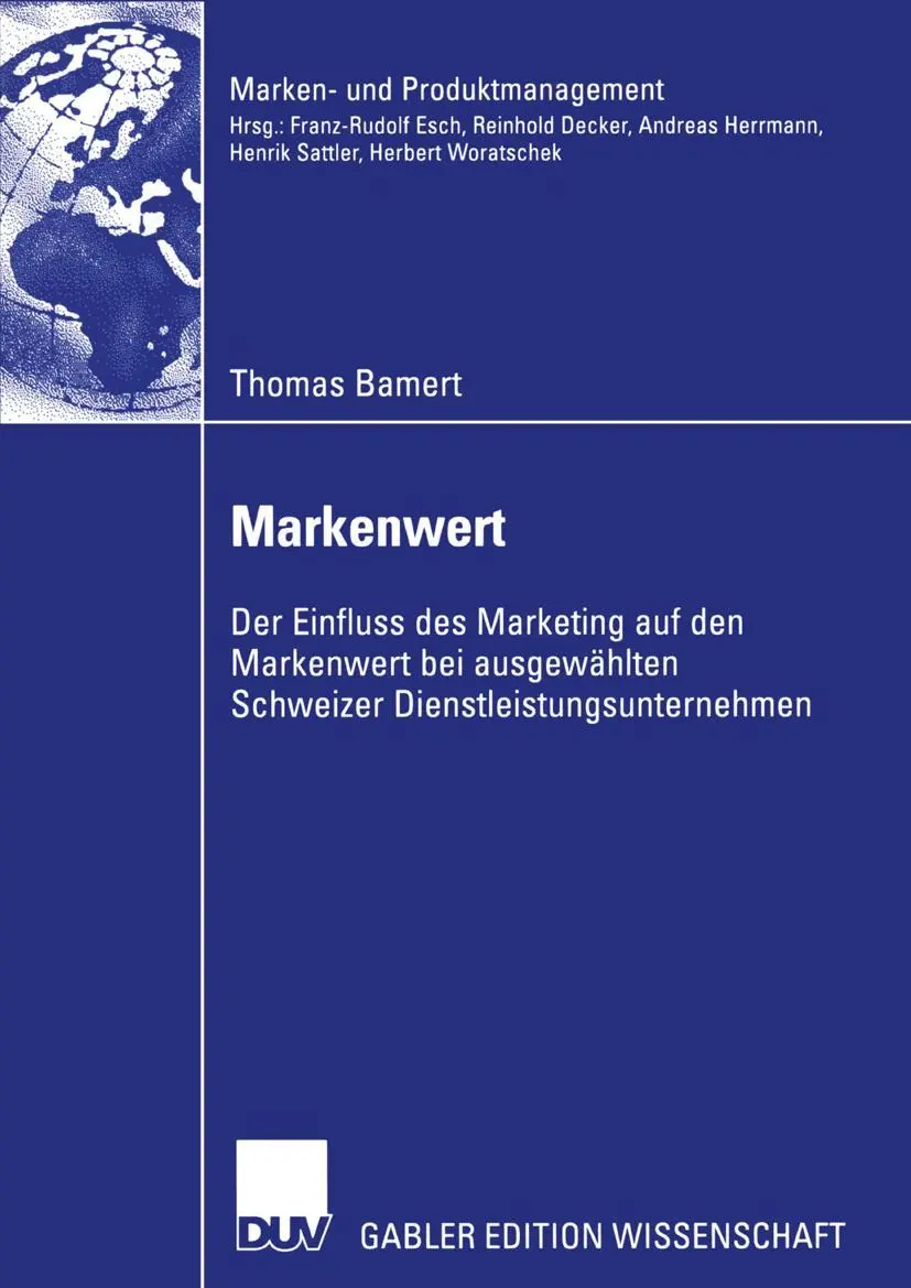 Cover: 9783835000933 | Markenwert | Thomas Bamert | Taschenbuch | xxi | Deutsch | 2005