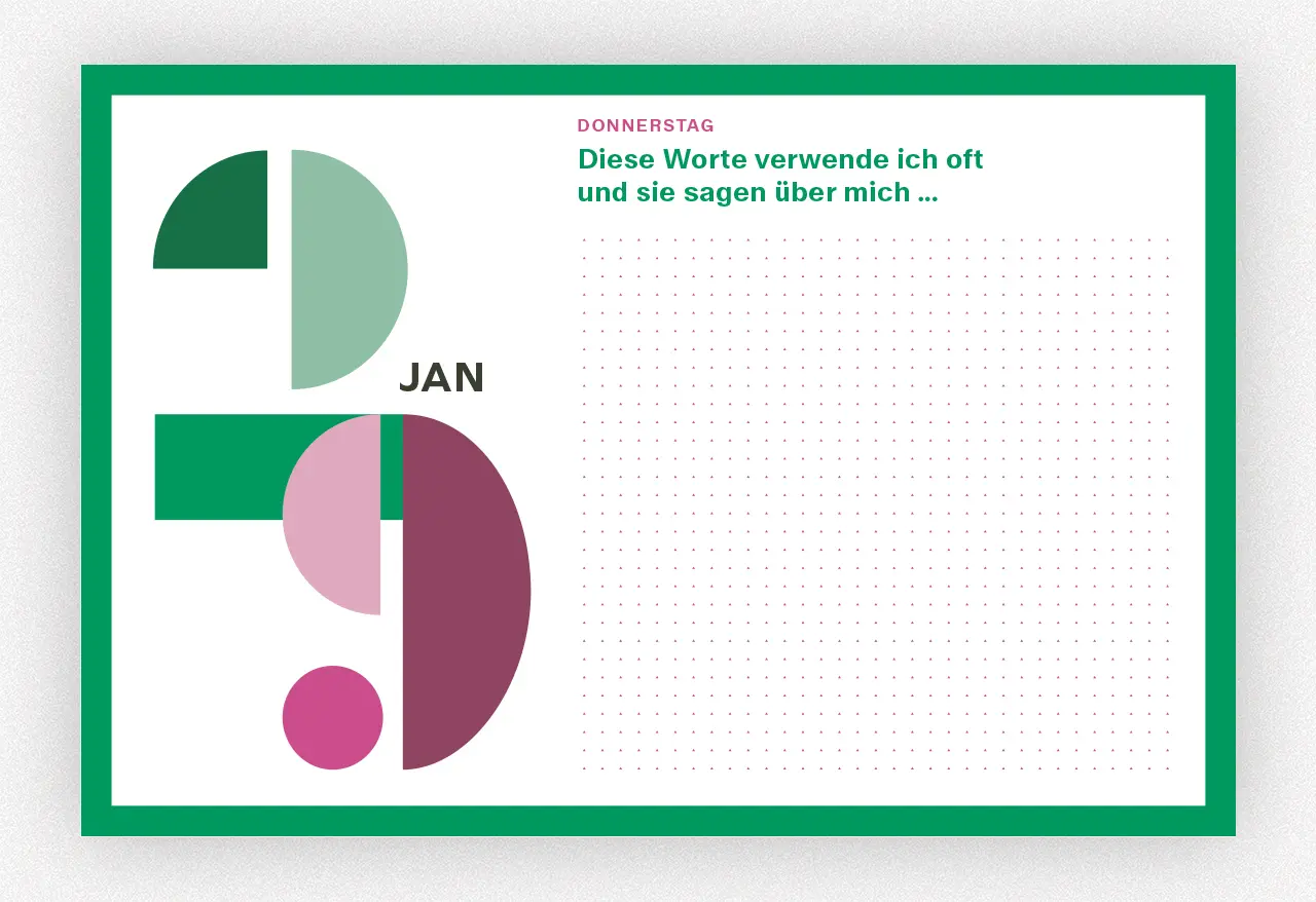 Bild: 4260172811033 | 365 neue Seiten von dir | Jrene Rolli (u. a.) | Kalender | Deutsch