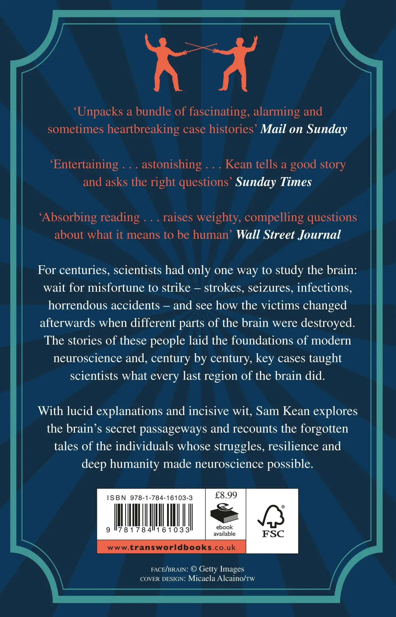 Rückseite: 9781784161033 | The Tale of the Duelling Neurosurgeons | Sam Kean | Taschenbuch | 2015