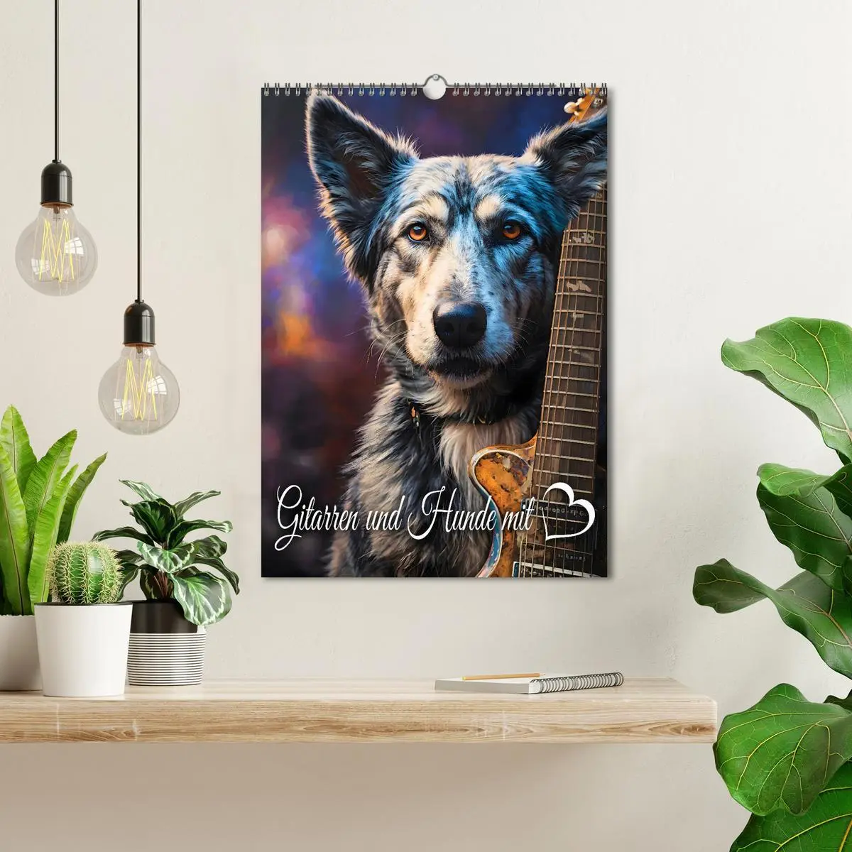 Bild: 9783457261033 | Gitarren und Hunde mit Herz (Wandkalender 2026 DIN A3 hoch),...