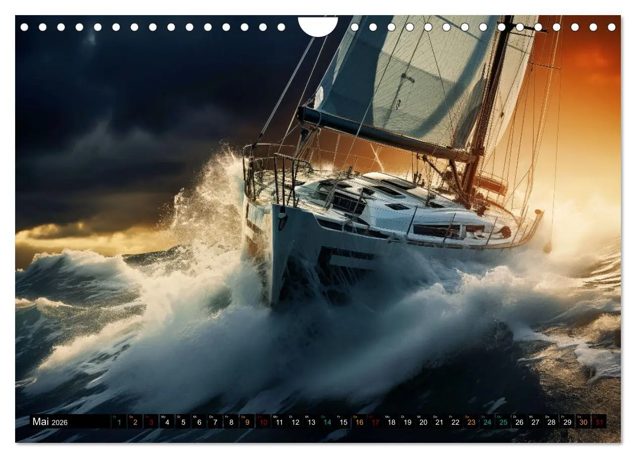 Bild: 9783457331033 | Mit dem Wind um die Welt - segeln (Wandkalender 2026 DIN A4 quer),...