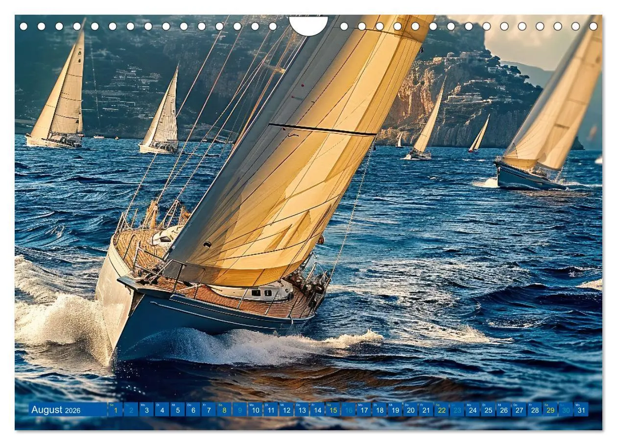 Bild: 9783457331033 | Mit dem Wind um die Welt - segeln (Wandkalender 2026 DIN A4 quer),...
