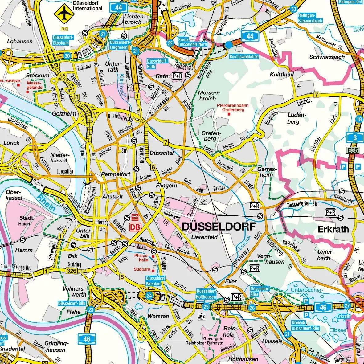 Bild: 9783827901033 | Falk Cityplan Düsseldorf 1:20.000 | (Land-)Karte | Falk Citypläne