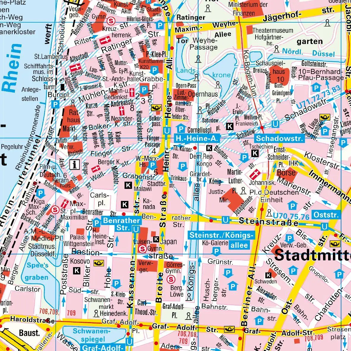 Bild: 9783827901033 | Falk Cityplan Düsseldorf 1:20.000 | (Land-)Karte | Falk Citypläne