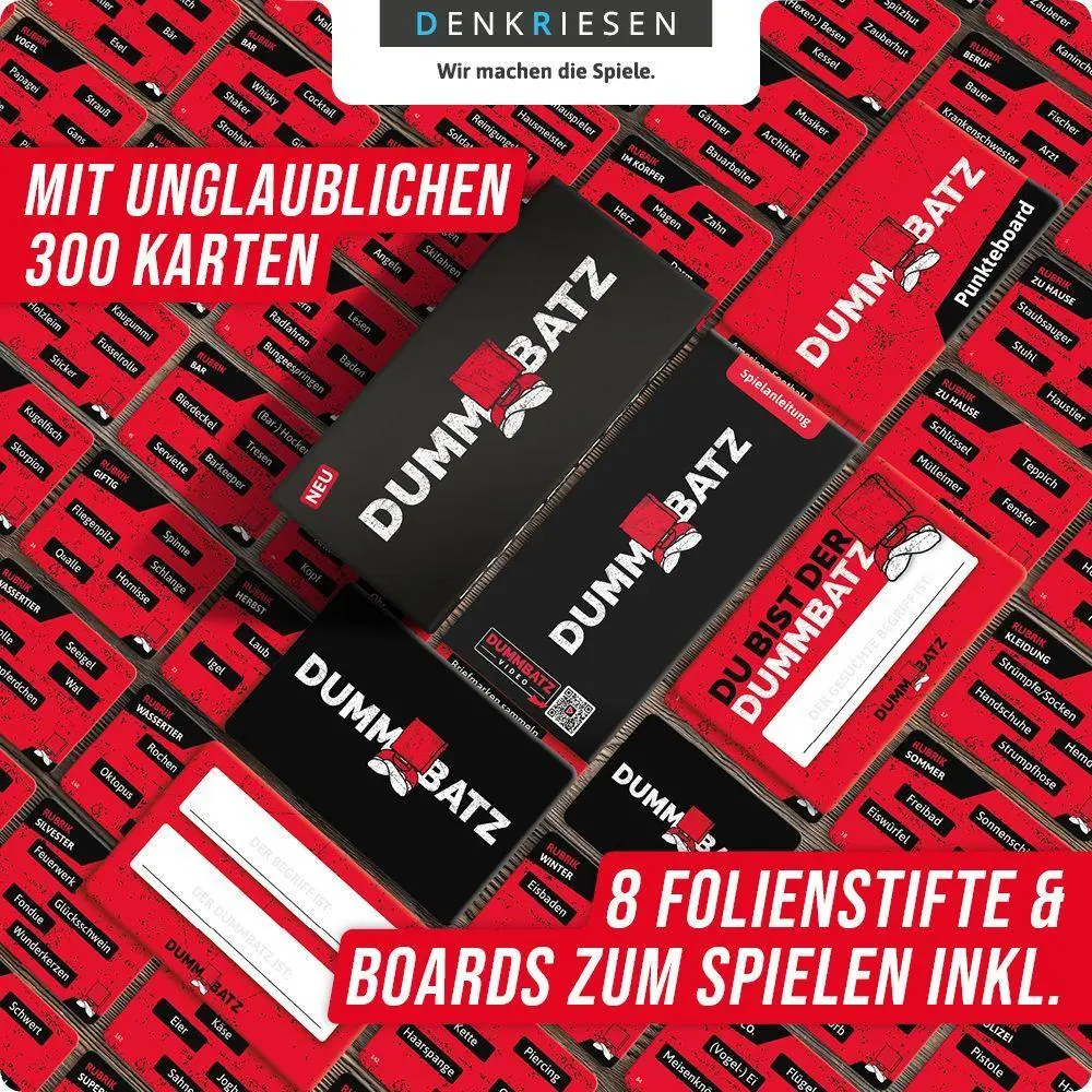 Bild: 4260528091133 | PARTYFIEBER - DUMMBATZ "Das aussichtslose Partyspiel" | Denis Görz