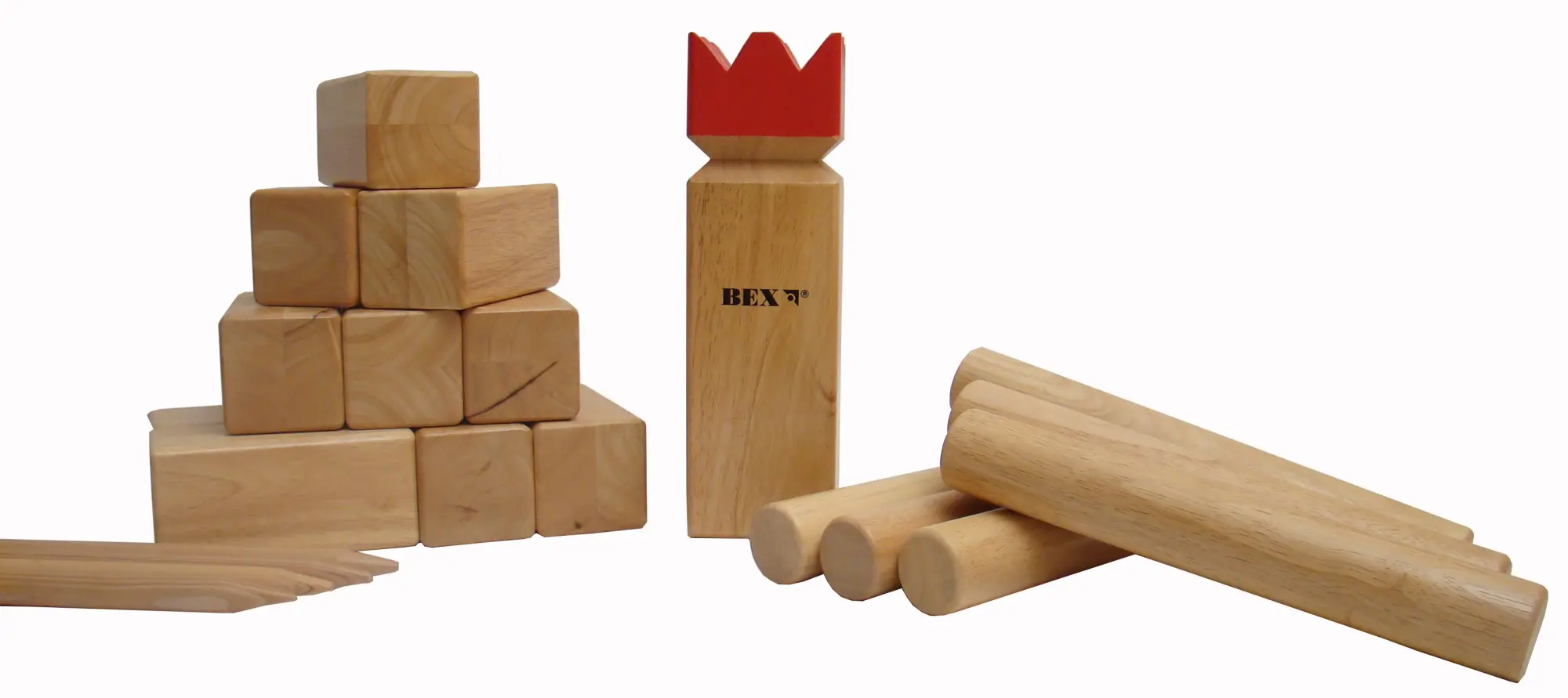 Cover: 7392601511133 | BEX 511-1320-1 - KUBB PRO, aus Gummibaum Holz, Turnier-Größe | Deutsch