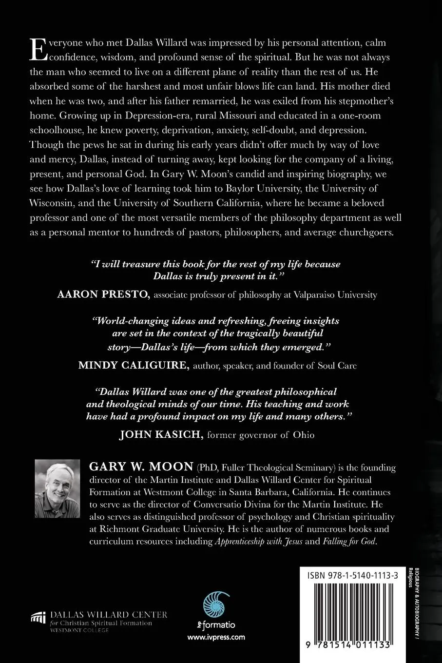 Rückseite: 9781514011133 | Becoming Dallas Willard | Gary W. Moon | Taschenbuch | Englisch | 2024