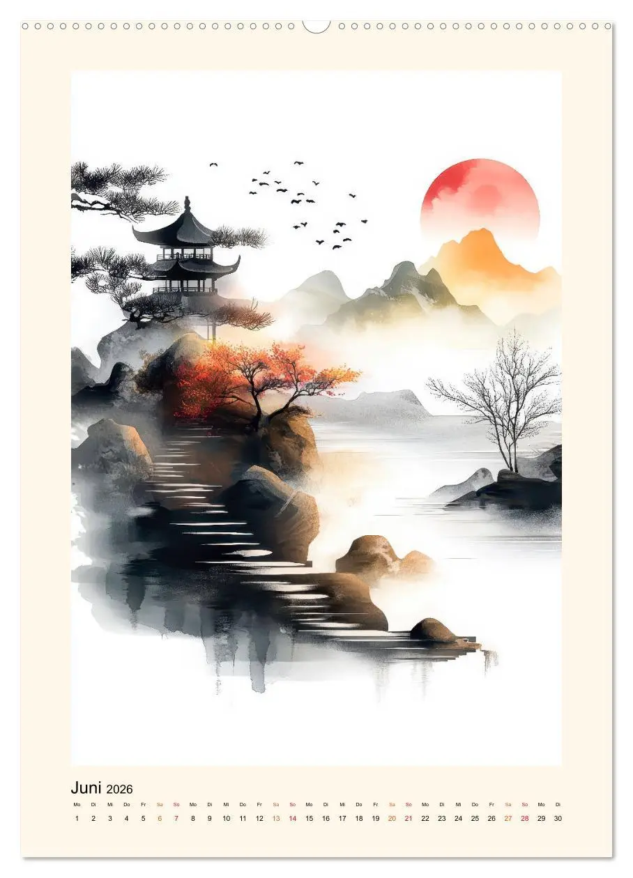 Bild: 9783457251133 | Japan - Momente der Stille (hochwertiger Premium Wandkalender 2026...