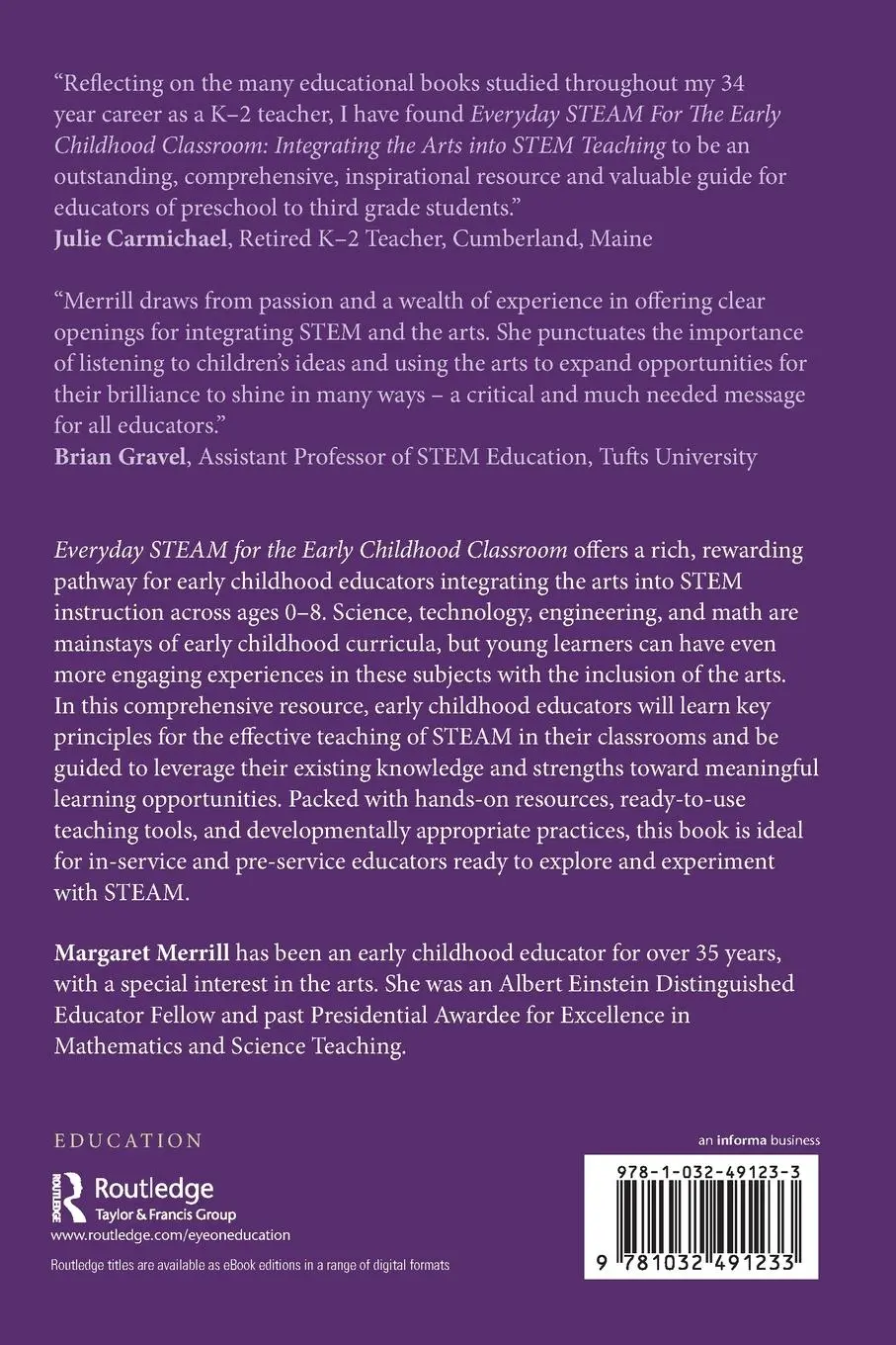 Rückseite: 9781032491233 | Everyday STEAM for the Early Childhood Classroom | Merrill | Buch