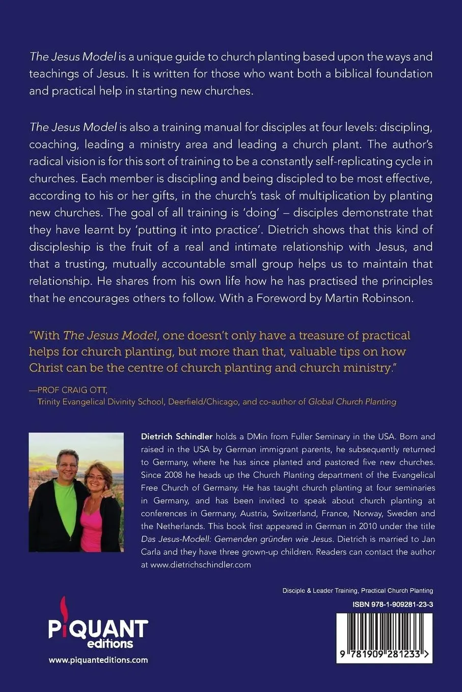 Rückseite: 9781909281233 | The Jesus Model | Planting Churches the Jesus Way | Schindler | Buch