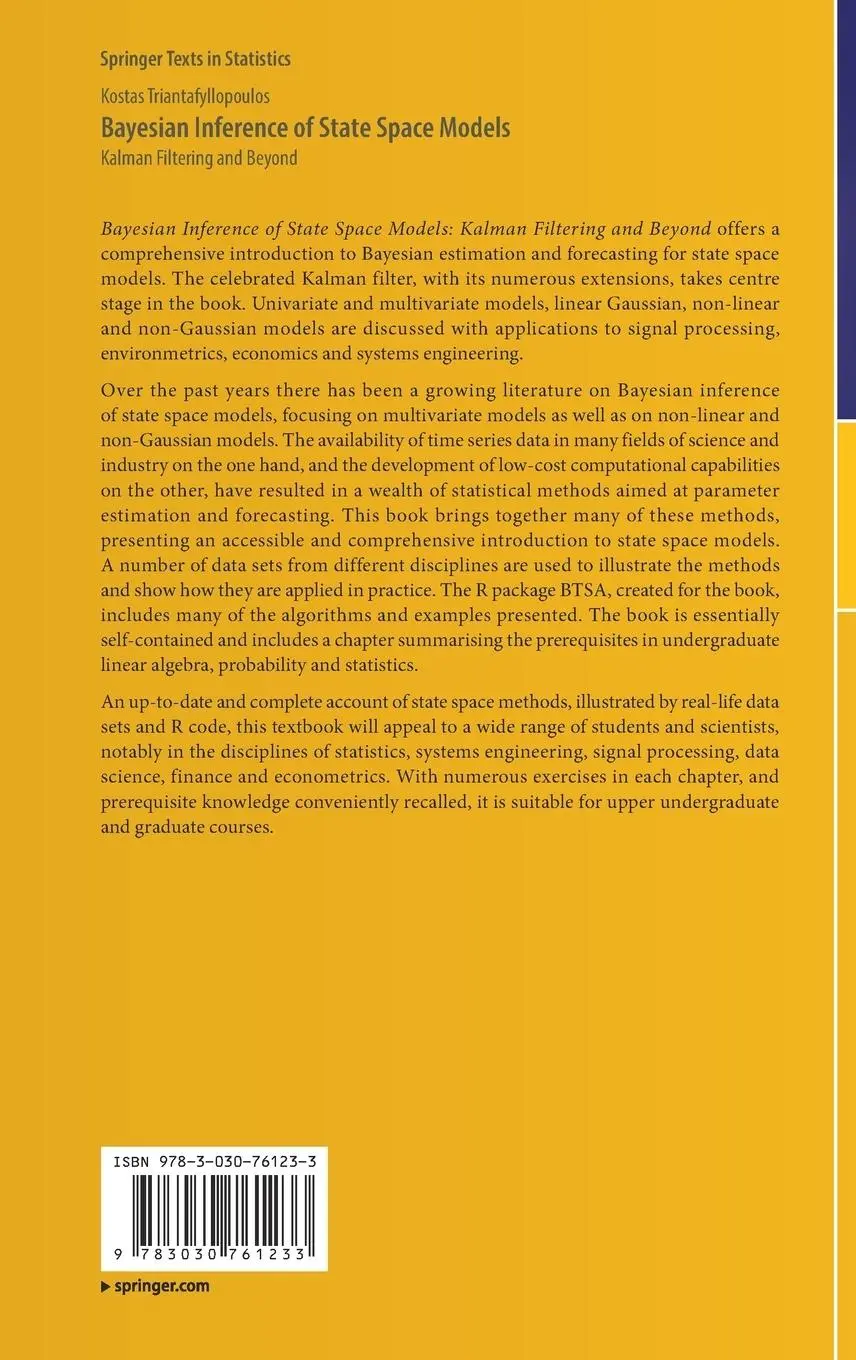 Rückseite: 9783030761233 | Bayesian Inference of State Space Models | Kalman Filtering and Beyond