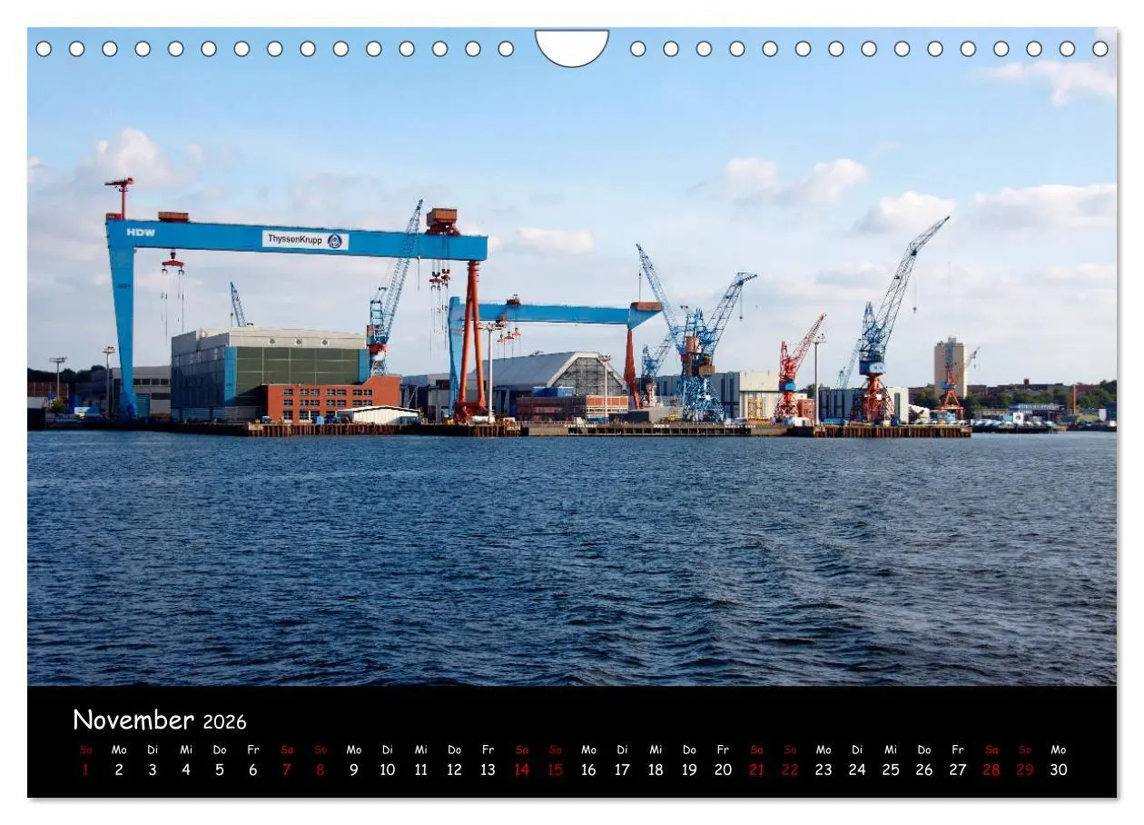 Bild: 9783457931233 | Kiel - Stadt an der Förde (Wandkalender 2026 DIN A4 quer), CALVENDO...