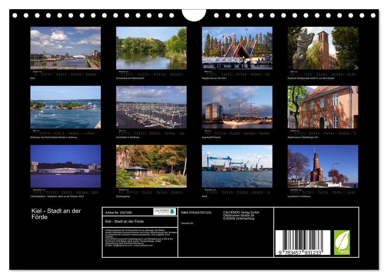 Bild: 9783457931233 | Kiel - Stadt an der Förde (Wandkalender 2026 DIN A4 quer), CALVENDO...