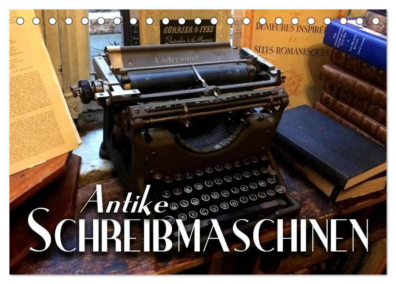 Cover: 9783516021233 | Antike Schreibmaschinen (Tischkalender 2026 DIN A5 quer), CALVENDO...