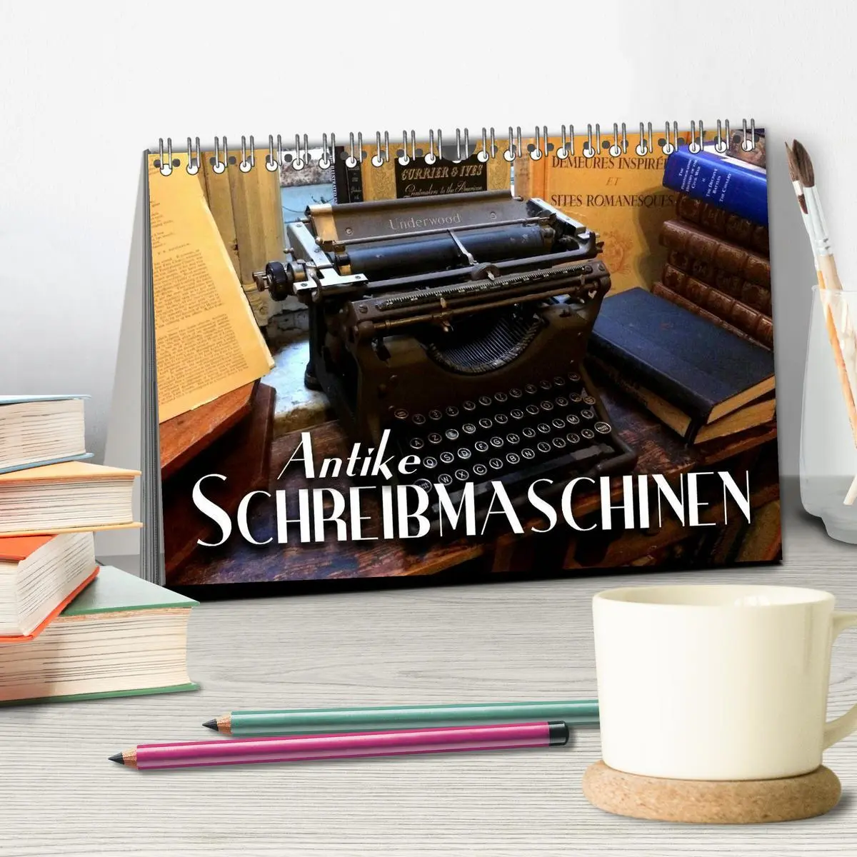 Bild: 9783516021233 | Antike Schreibmaschinen (Tischkalender 2026 DIN A5 quer), CALVENDO...