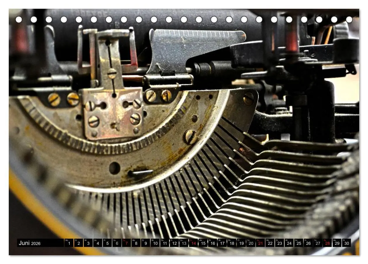 Bild: 9783516021233 | Antike Schreibmaschinen (Tischkalender 2026 DIN A5 quer), CALVENDO...