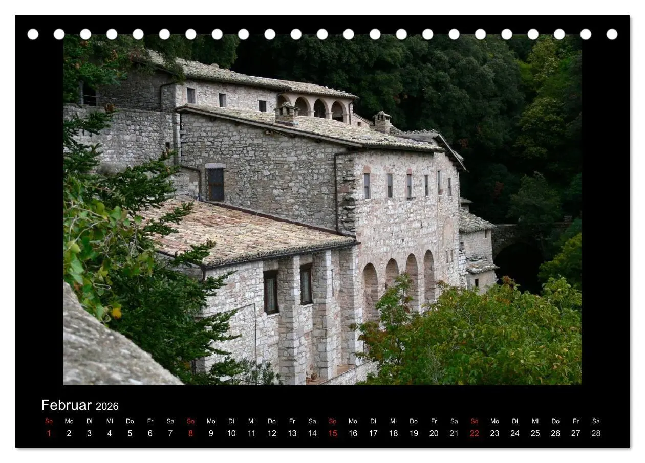 Bild: 9783516191233 | Auf den Spuren des Hl. Franziskus (Tischkalender 2026 DIN A5 quer),...
