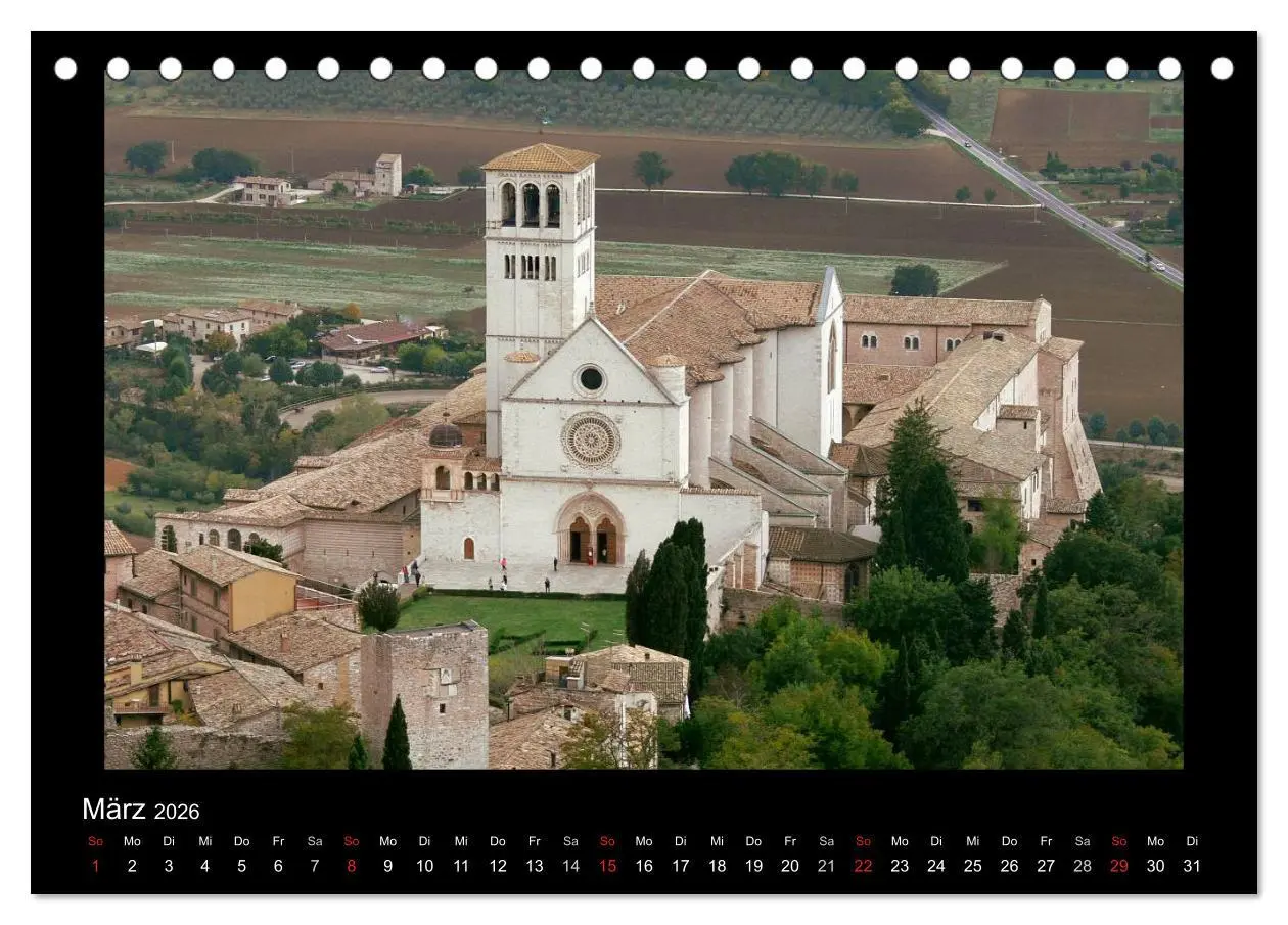 Bild: 9783516191233 | Auf den Spuren des Hl. Franziskus (Tischkalender 2026 DIN A5 quer),...