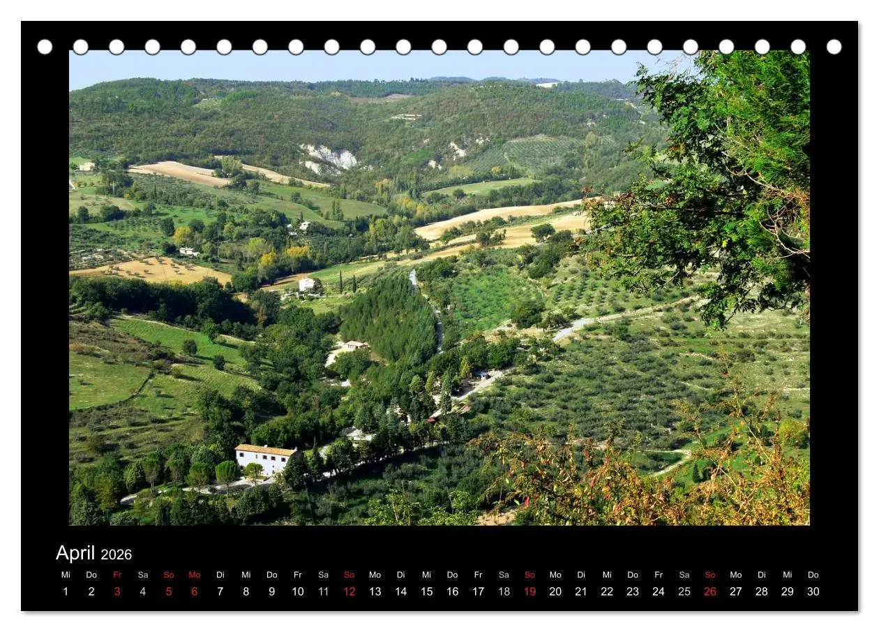 Bild: 9783516191233 | Auf den Spuren des Hl. Franziskus (Tischkalender 2026 DIN A5 quer),...