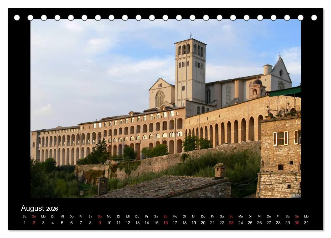 Bild: 9783516191233 | Auf den Spuren des Hl. Franziskus (Tischkalender 2026 DIN A5 quer),...