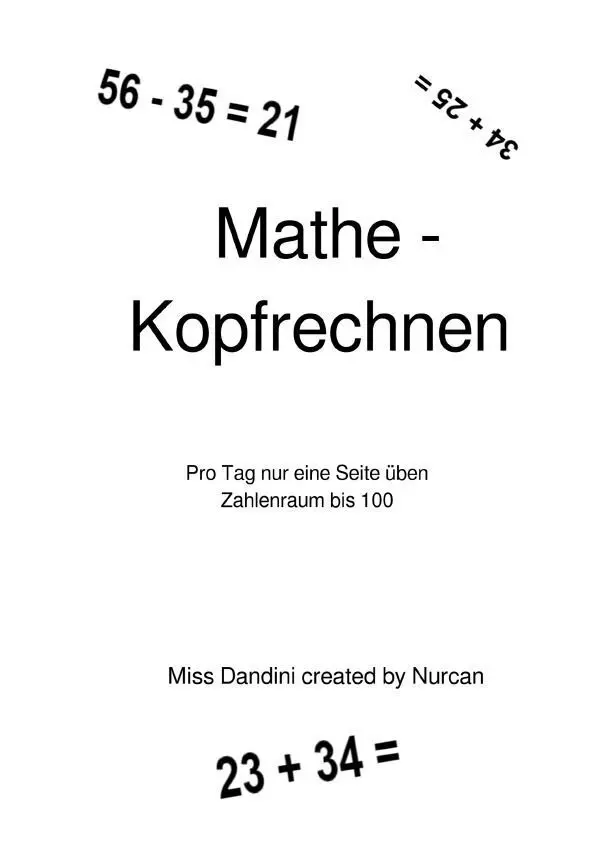 Cover: 9783565461233 | Mathe - Kopfrechnen - Pro Tag nur eine Seite üben - Zahlenraum bis 100