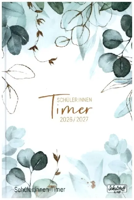 Cover: 4029357111333 | Schulstuff Schüler-Timer A5 26/27 [Mint Blattgold] EM | Andreas Reiter