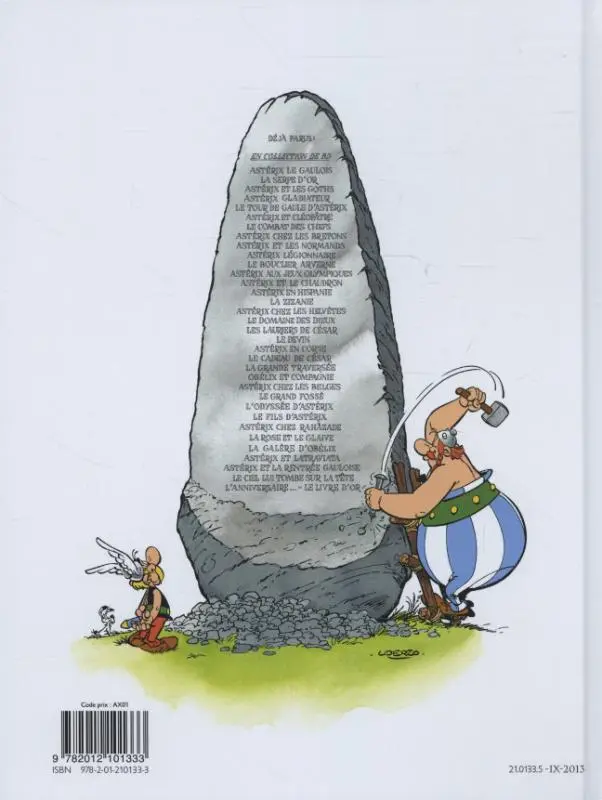 Rückseite: 9782012101333 | Asterix Französische Ausgabe. Asterix le gaulois. Sonderausgabe | Buch