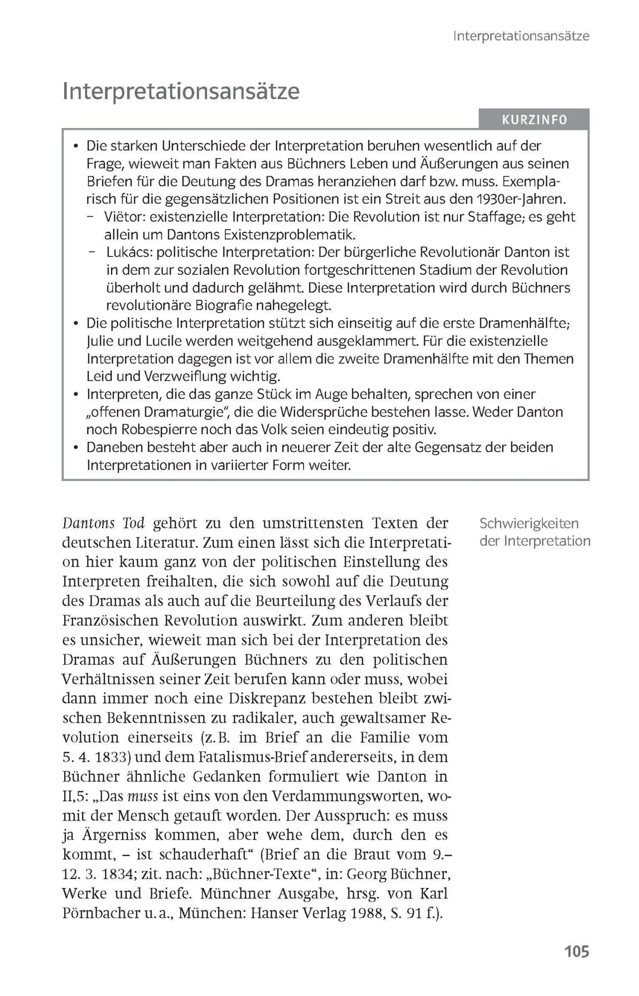 Bild: 9783129231333 | Lektürehilfen Georg Büchner "Dantons Tod" | Hansjürgen Popp | Buch