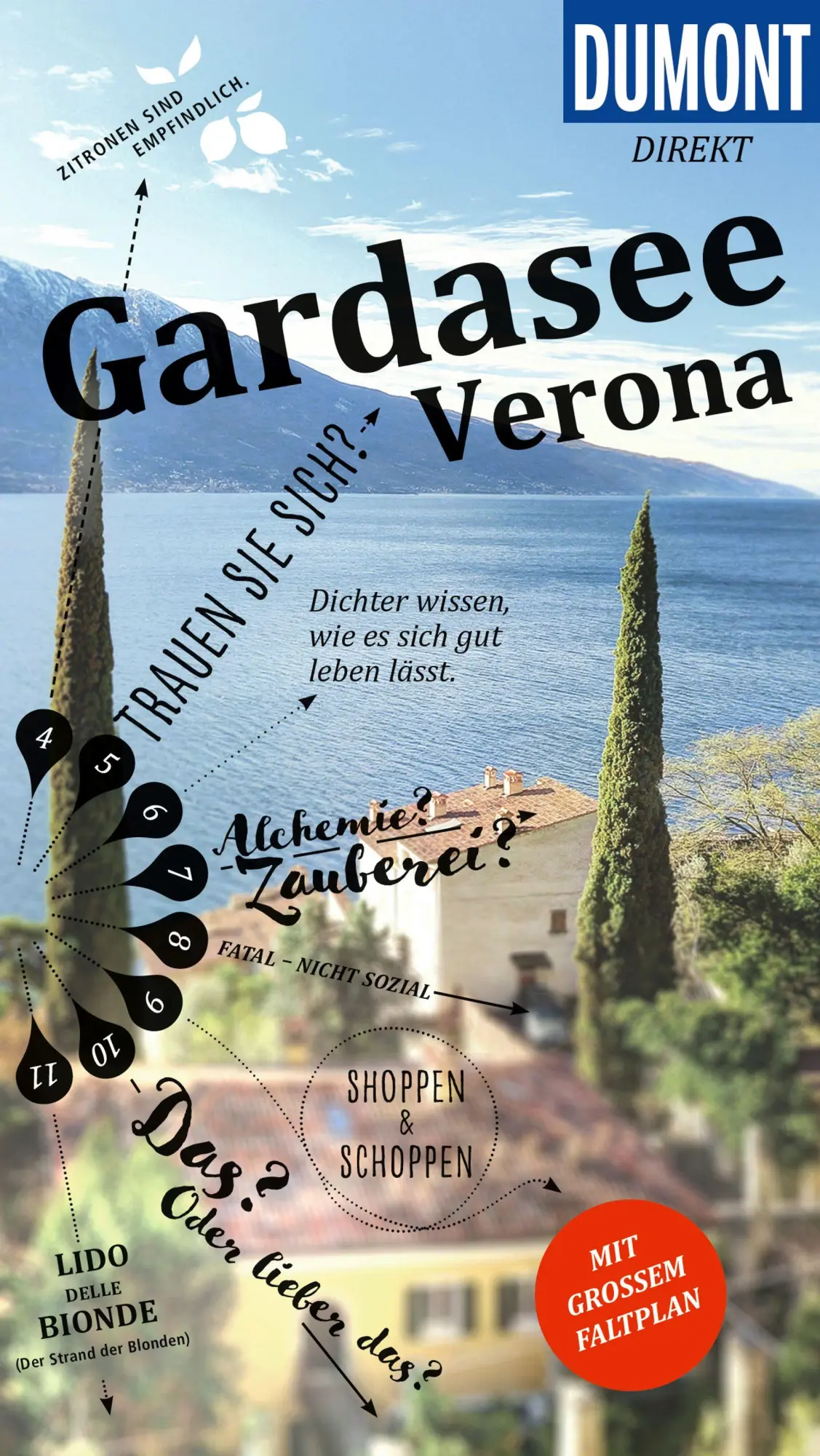Cover: 9783616001333 | DUMONT direkt Reiseführer Gardasee, Verona | Mit großem Faltplan