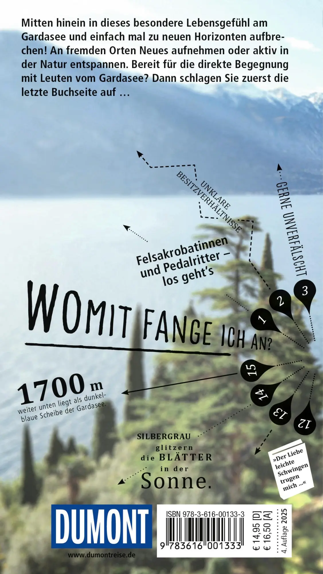 Rückseite: 9783616001333 | DUMONT direkt Reiseführer Gardasee, Verona | Mit großem Faltplan