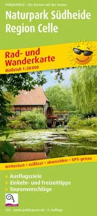 Cover: 9783747301333 | Naturpark Südheide - Region Celle 1:50 000 | (Land-)Karte | Deutsch