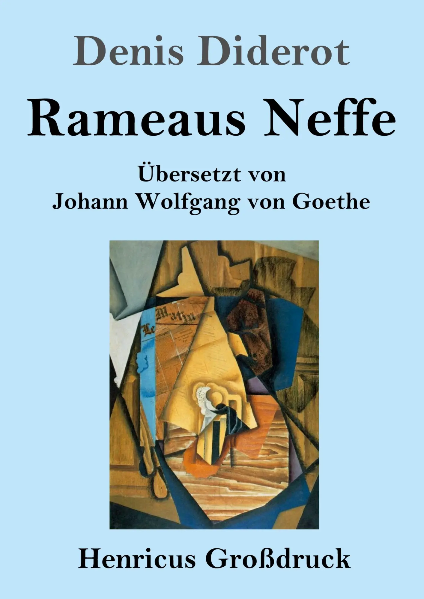 Cover: 9783847841333 | Rameaus Neffe (Großdruck) | Denis Diderot | Taschenbuch | 108 S.