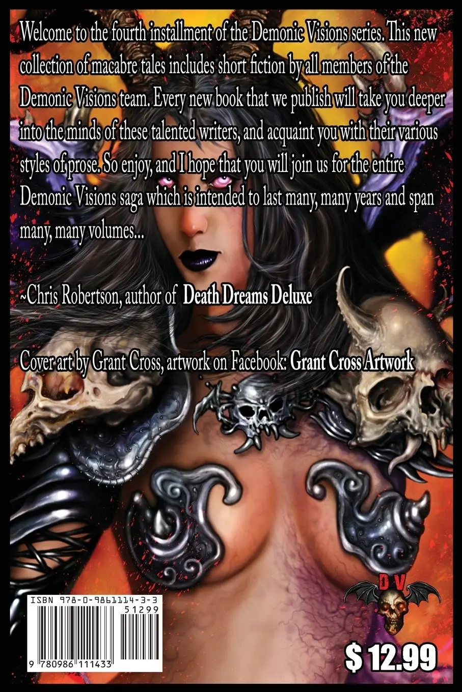 Rückseite: 9780986111433 | Demonic Visions 50 Horror Tales Book 4 | Chris Robertson | Taschenbuch