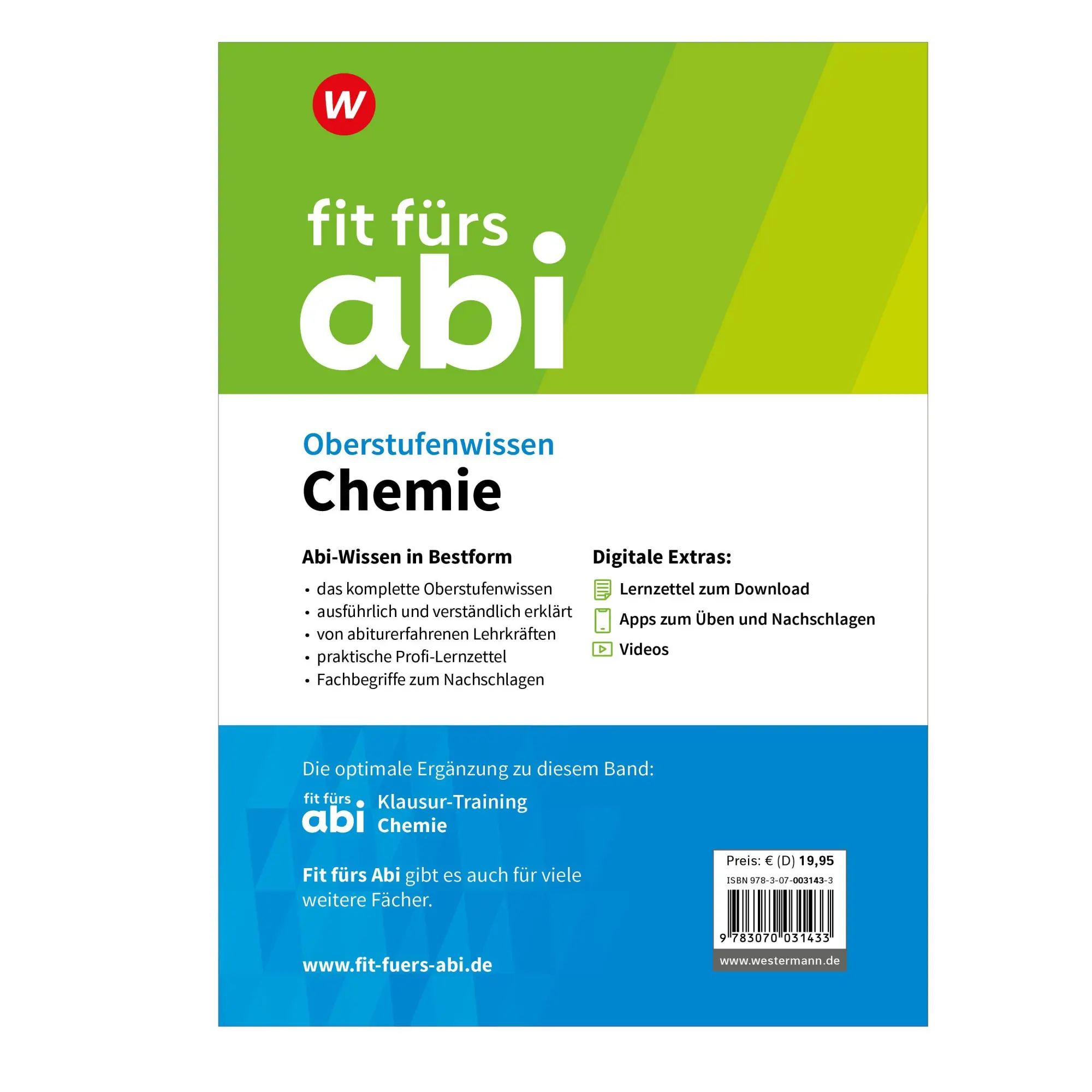 Bild: 9783070031433 | Fit fürs Abi. Oberstufenwissen Chemie | Wolfgang Kirsch (u. a.) | Buch