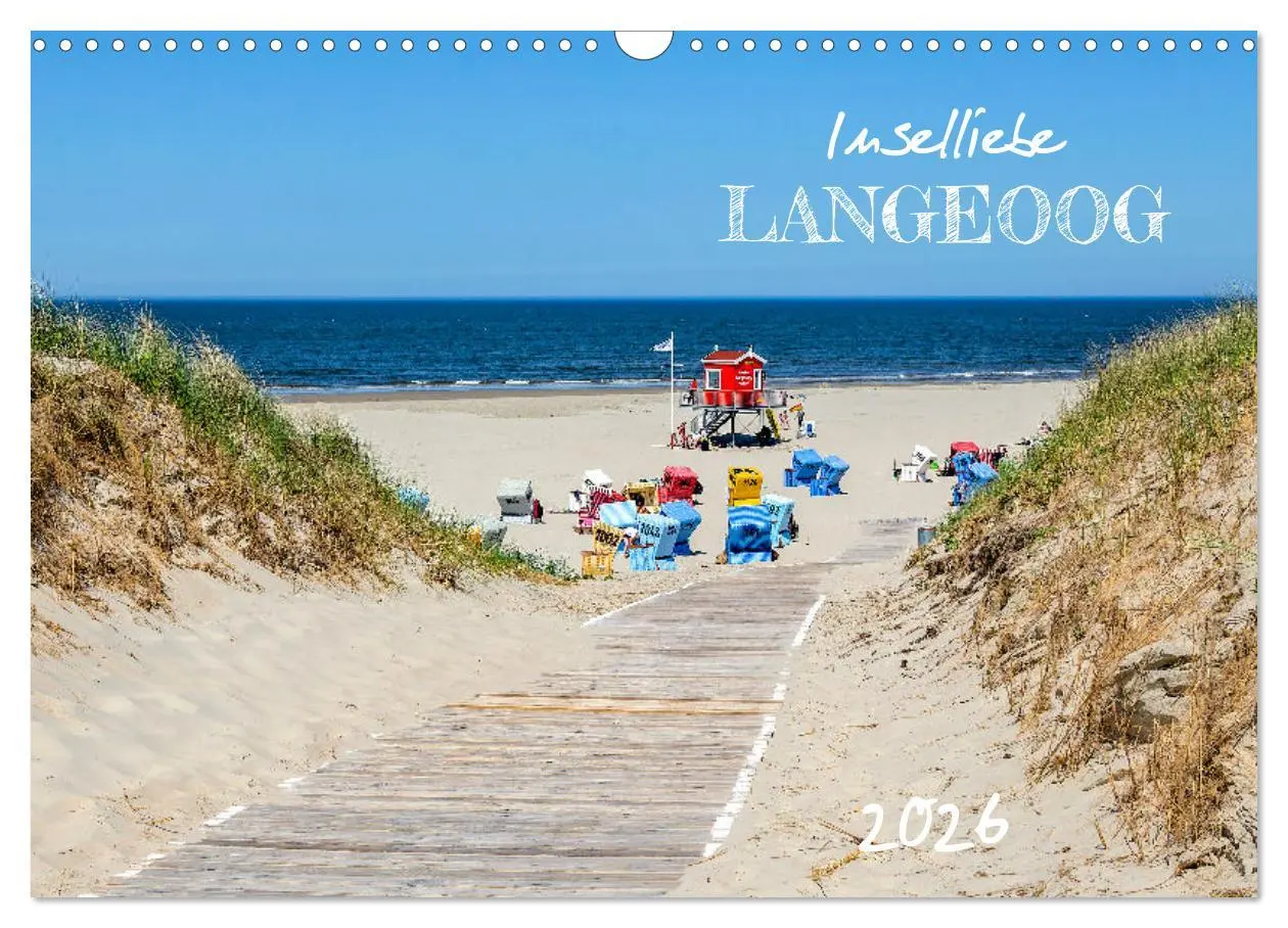 Cover: 9783457911433 | Inselliebe Langeoog (Wandkalender 2026 DIN A3 quer), CALVENDO...