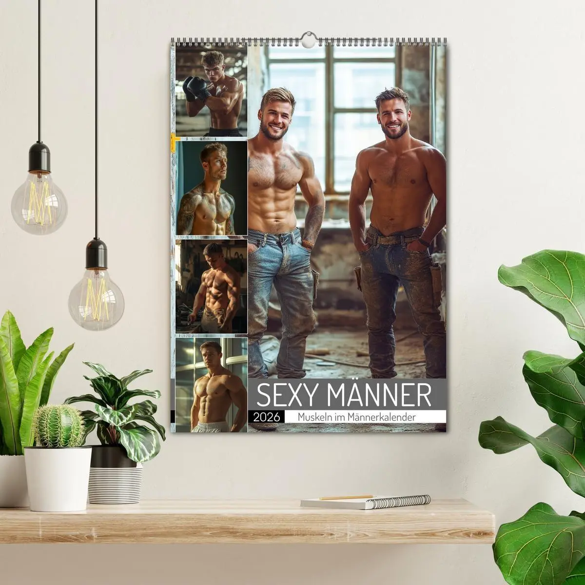 Bild: 9783516241433 | SEXY MÄNNER - Muskeln im Männerkalender (Wandkalender 2026 DIN A2...