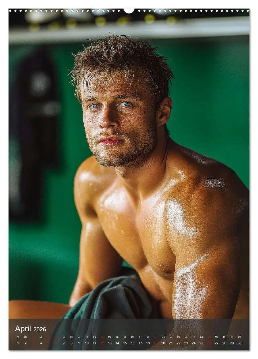 Bild: 9783516241433 | SEXY MÄNNER - Muskeln im Männerkalender (Wandkalender 2026 DIN A2...